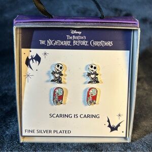 Jack and Sally Stud Earring Set - The Nightmare Before Christmas